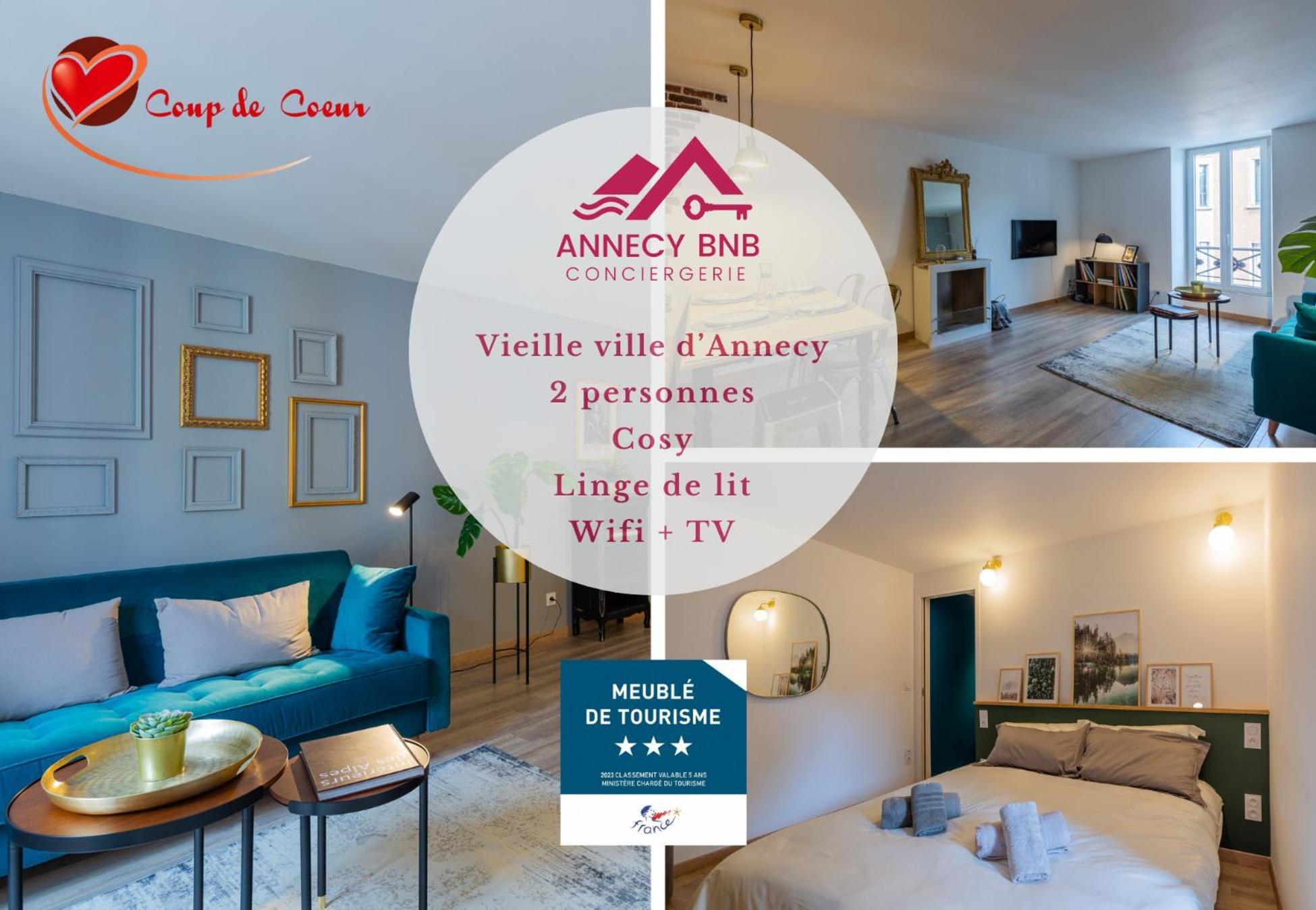 אנסי Les Cordeliers: 2 Pers, Cosy & Coeur Vieille Ville מראה חיצוני תמונה